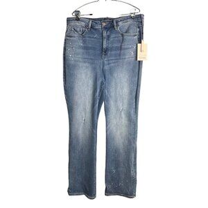 NWT NYDJ Slim Bootcut Jeans in Sandspur Wash High Rise Waist Size 16W